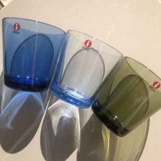 イッタラ(iittala)の新品☆ イッタラ カルティオ ウルトラマリンブルー アクア モスグリーン(グラス/カップ)