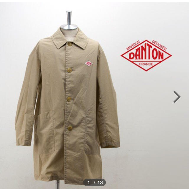 DANTON ダントン ナイロンタフタ ステンカラーコート 34 【超歓迎