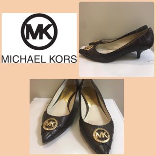 マイケルコース(Michael Kors)のマイケルコース  ダークブラウンレザー パンプス(ハイヒール/パンプス)