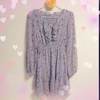 トゥララ(TRALALA)の♡ラベンダー花柄ワンピース♡(ひざ丈ワンピース)