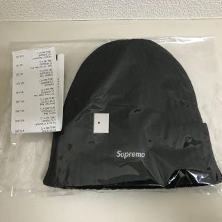 シュプリーム(Supreme)のレシートコピー付 Supreme  Beanie ビーニー黒 19ss(ニット帽/ビーニー)