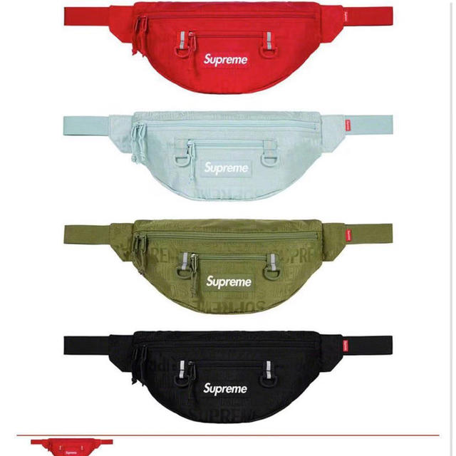 supreme 19ss waist bag 水色 ウエストバック