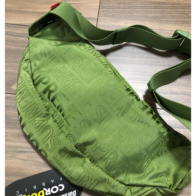 Supreme waist bag green 1