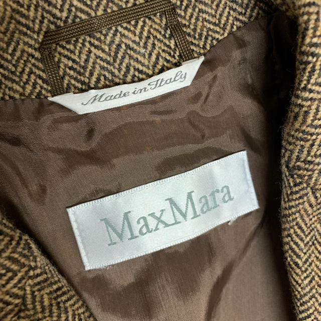 Max Mara(マックスマーラ)の【Max Mara】定価8万程 ヘリンボーン ジャケット レディースのジャケット/アウター(テーラードジャケット)の商品写真