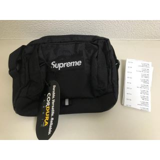 シュプリーム(Supreme)のレシートコピー付き Supreme  Shoulder Bag 黒 19ss(ショルダーバッグ)