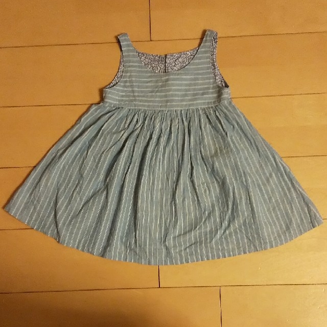 ハンドメイド ワンピース90 キッズ/ベビー/マタニティのキッズ服女の子用(90cm~)(ワンピース)の商品写真