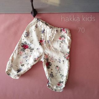 ハッカベビー(hakka baby)のhakka baby ハッカベビー 花柄 パンツ ⑅⿻70-80(パンツ)