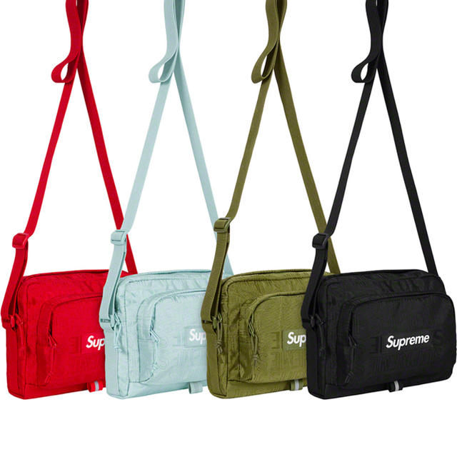 メンズSupreme shoulder bag 黒 black