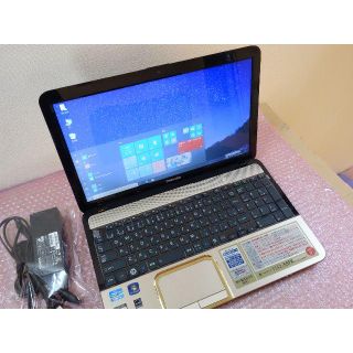 トウシバ(東芝)の東芝 i7 金 Win10 8GB/1TB 15.6" office ブルーレイ(ノートPC)