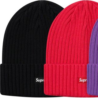 シュプリーム(Supreme)のsupreme overdyed beanie 黒(ニット帽/ビーニー)