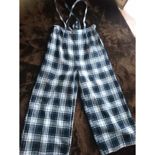 ダブルクローゼット(w closet)のチェック柄 ワイドパンツ(カジュアルパンツ)