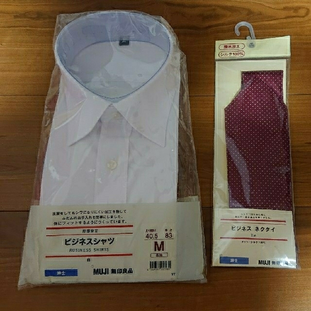 MUJI (無印良品)(ムジルシリョウヒン)のtakaaki64様専用  無印良品  Yシャツ メンズのファッション小物(ネクタイ)の商品写真