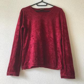 vintage used ベロアトップス(カットソー(長袖/七分))