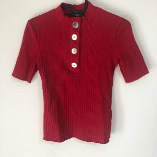 ベルシュカ(Bershka)のBershka トップスred(Tシャツ(半袖/袖なし))