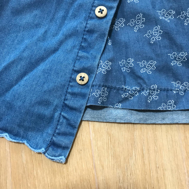 ZARA KIDS(ザラキッズ)の値下げしました！デニムワンピース キッズ/ベビー/マタニティのベビー服(~85cm)(ワンピース)の商品写真