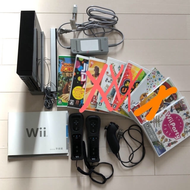 Wii  本体&ソフト4本セット