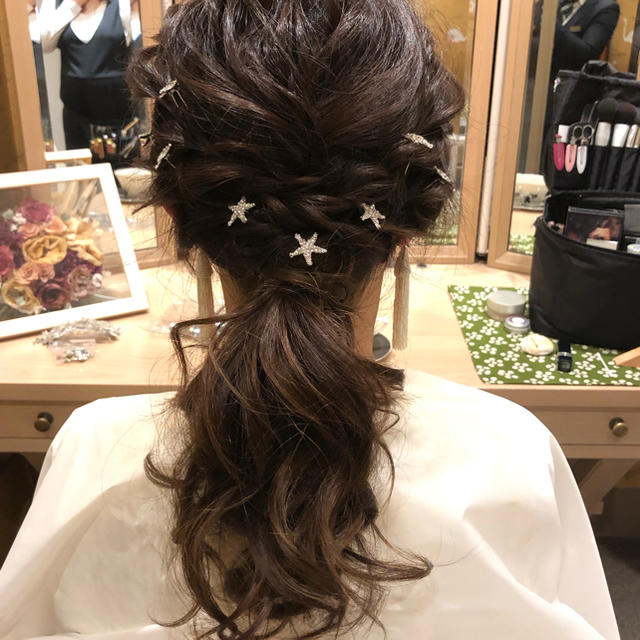 Vera Wang(ヴェラウォン)のstar♡ヘアピン ハンドメイドのアクセサリー(ヘアアクセサリー)の商品写真