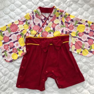 かな様専用  袴ロンパース 90サイズ(和服/着物)