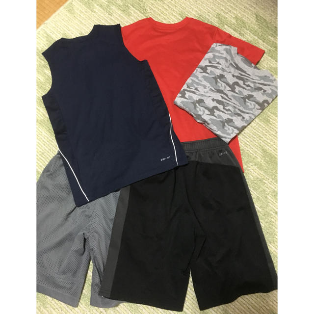 NIKE(ナイキ)のナイキ ジュニア S(140) M(150)セット 半袖  ノースリーブ パンツ スポーツ/アウトドアのサッカー/フットサル(ウェア)の商品写真