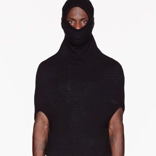 リックオウエンス(Rick Owens)の新品THAMANYAHドレープハイネックノースリーブカットソー(Tシャツ/カットソー(半袖/袖なし))