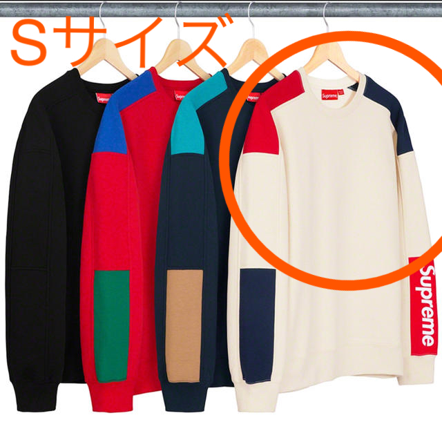 supreme シュプリーム ボックスロゴ クルーネック ナチュラル S