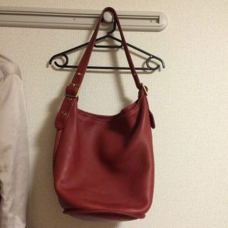 コーチ(COACH)のコーチ バケツ バック 赤(ショルダーバッグ)