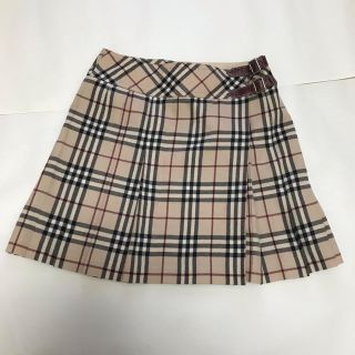 バーバリーブルーレーベル(BURBERRY BLUE LABEL)のバーバリー ブルーレーベル 巻きプリーツスカート(ミニスカート)