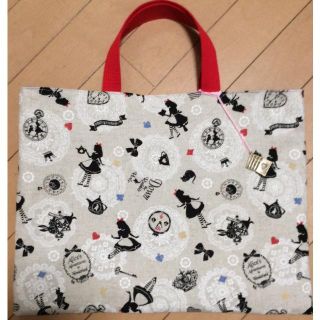 ハンドメイド☆不思議の国のアリス レッスンバッグ☆(バッグ/レッスンバッグ)