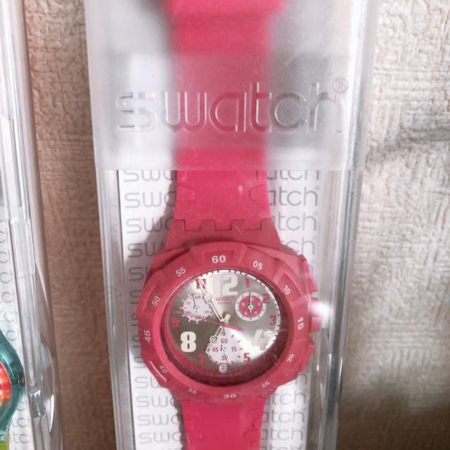 swatch(スウォッチ)のchoi88さま 専用  swatch ピンクのみ レディースのファッション小物(腕時計)の商品写真