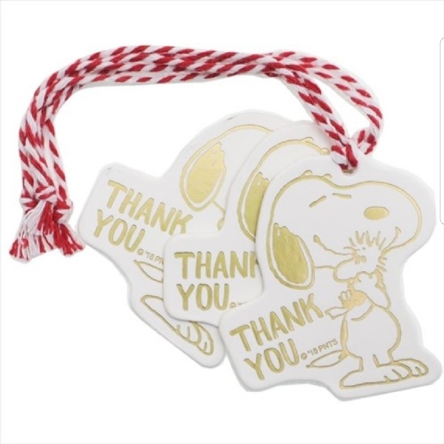 SNOOPY(スヌーピー)のスヌーピー　ギフトタグ　Thank You

 インテリア/住まい/日用品のオフィス用品(ラッピング/包装)の商品写真