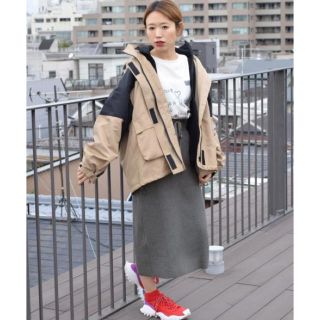 ダブルクローゼット(w closet)のw closet レースアップスカート(ロングスカート)