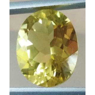 ☆天然クォーツ★ｸﾞﾘｰﾆｯｼｭイエロー  8.6ct   ケース付(その他)