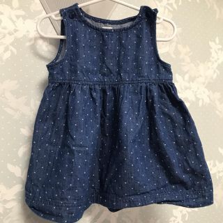 ベビーギャップ(babyGAP)の水玉デニムワンピース(ワンピース)