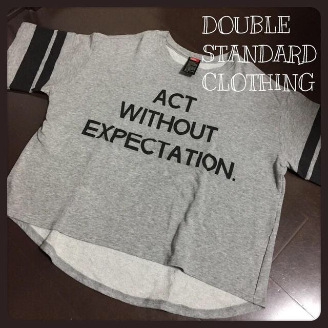 DOUBLE STANDARD CLOTHING(ダブルスタンダードクロージング)のダブスタ＊ライン入りカットソー レディースのトップス(カットソー(半袖/袖なし))の商品写真