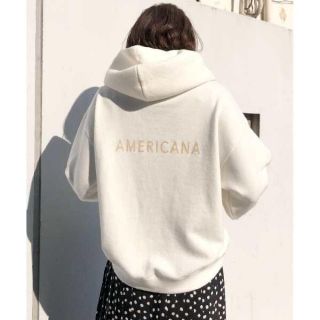 アメリカーナ(AMERICANA)のAmericana バックロゴ裏毛パーカー(パーカー)