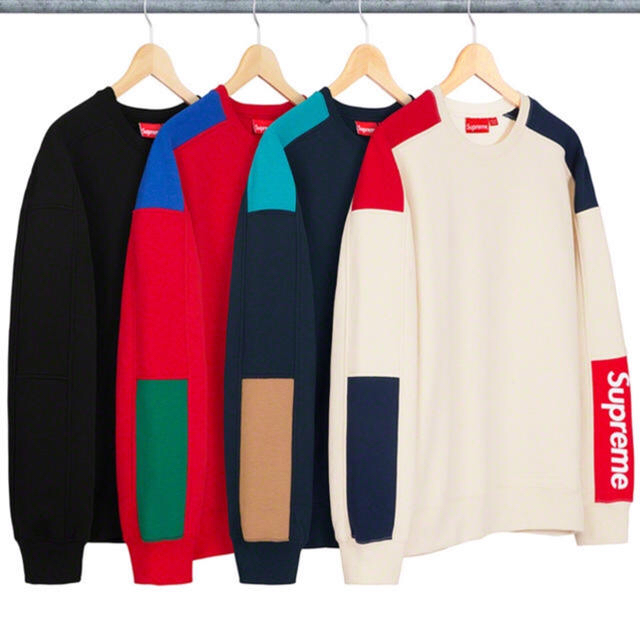 supreme クルーネック スウェット 黒