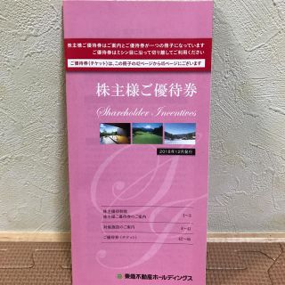 株主優待券 東急不動産ホールディングス(その他)