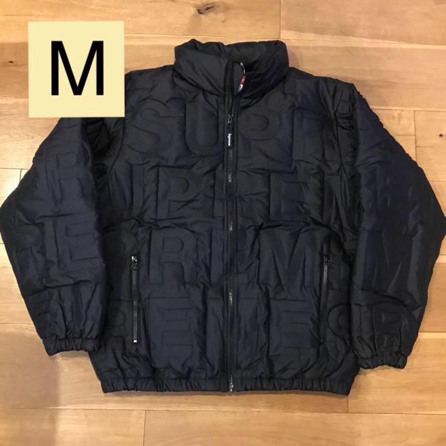 Mサイズ Supreme Bonded Logo Puffy Jacket 黒