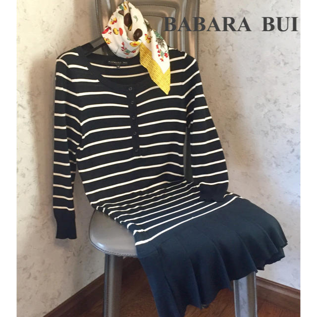 BABARA BUI ボーダーニットワンピース