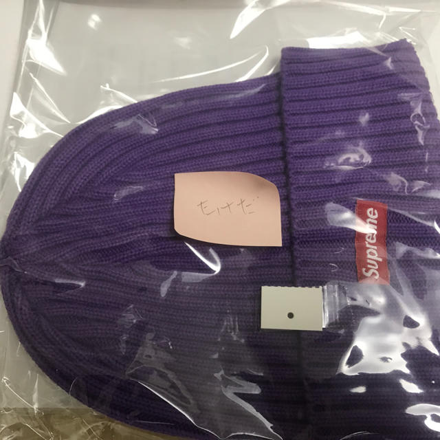 帽子※送料込 supreme Overdyed Beanie purple 19ss