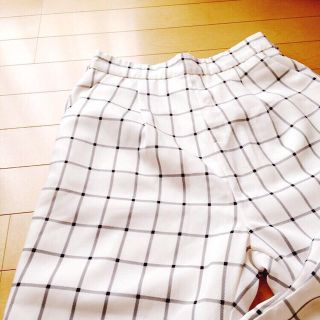 ダブルクローゼット(w closet)のチェックパンツ(クロップドパンツ)