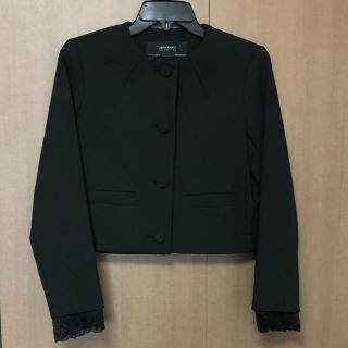 ザラ(ZARA)のZARA ノーカラージャケット レース 新品未使用(ノーカラージャケット)