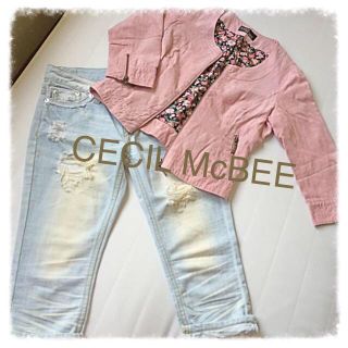 セシルマクビー(CECIL McBEE)のCECILMcBEE♡2点セット土日限定(ノーカラージャケット)