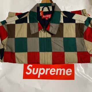 シュプリーム(Supreme)のsupreme patchwork Harrington jacket(Gジャン/デニムジャケット)