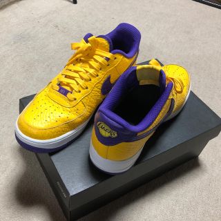 ナイキ(NIKE)のNIKE AIR FORCE 1 AF1 ID レイカーズ 黄色 紫 (スニーカー)