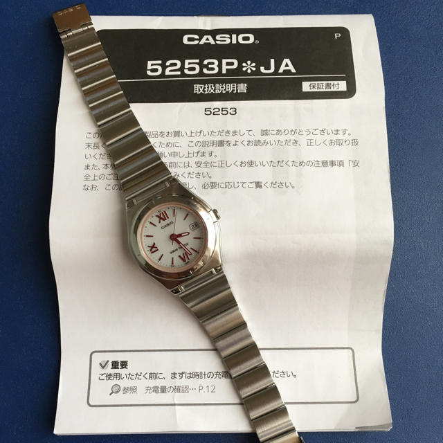 CASIO 腕時計 ウェーブセプター 電波ソーラー レディース 3