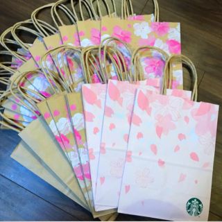 スターバックスコーヒー(Starbucks Coffee)のスタバ桜🌸紙袋🛍２０枚(ショップ袋)