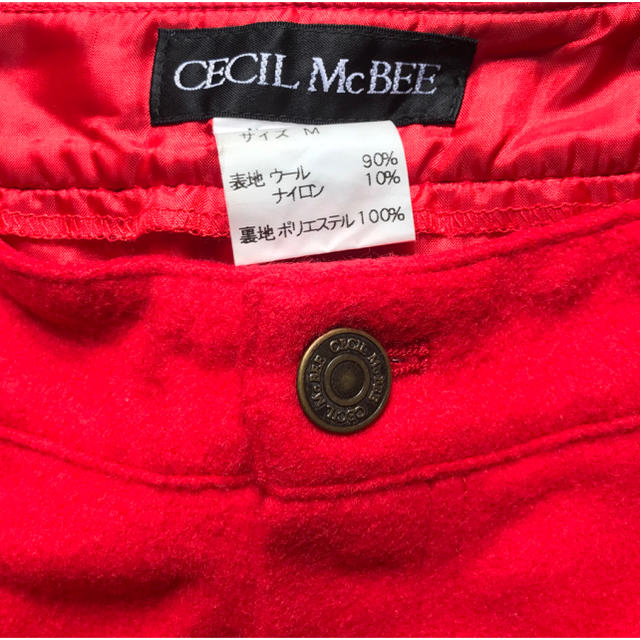 CECIL McBEE(セシルマクビー)のCECIL McBEE セシルマクビー ミニスカート 赤 レディースのレディース その他(その他)の商品写真