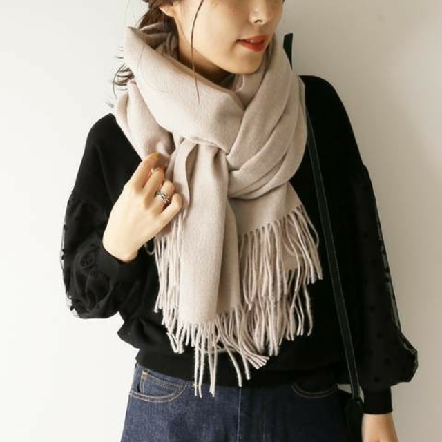 新品:Spick&Span Leclair カシミア100%大判ストール- 新品:Spick&Span Leclair カシミア100%大判ストール-