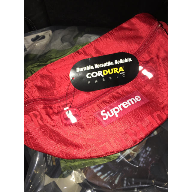 supreme Waist bag 赤